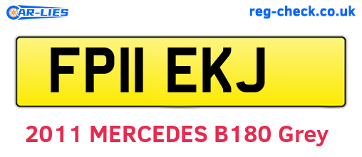 FP11EKJ are the vehicle registration plates.