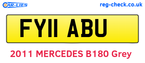 FY11ABU are the vehicle registration plates.