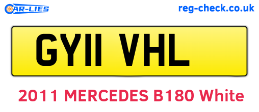 GY11VHL are the vehicle registration plates.