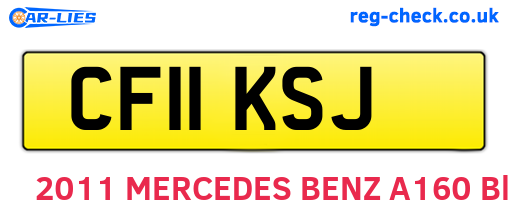 CF11KSJ are the vehicle registration plates.