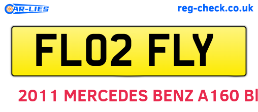 FL02FLY are the vehicle registration plates.