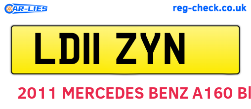 LD11ZYN are the vehicle registration plates.