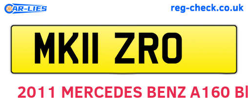 MK11ZRO are the vehicle registration plates.