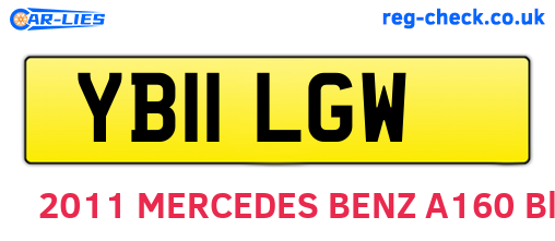 YB11LGW are the vehicle registration plates.