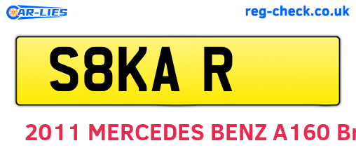 S8KAR are the vehicle registration plates.