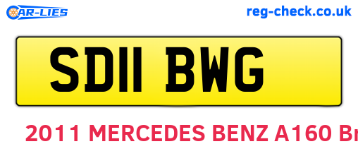 SD11BWG are the vehicle registration plates.