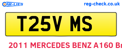 T25VMS are the vehicle registration plates.