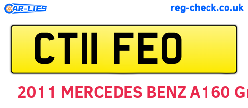 CT11FEO are the vehicle registration plates.