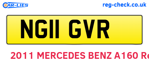 NG11GVR are the vehicle registration plates.