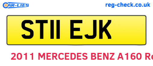 ST11EJK are the vehicle registration plates.