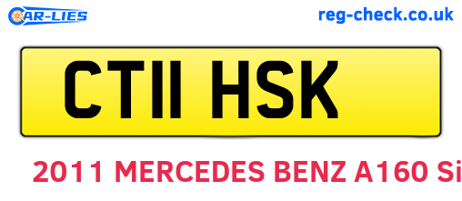 CT11HSK are the vehicle registration plates.