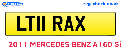 LT11RAX are the vehicle registration plates.