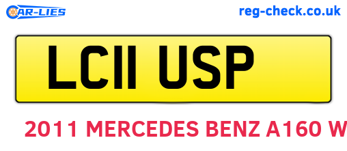 LC11USP are the vehicle registration plates.