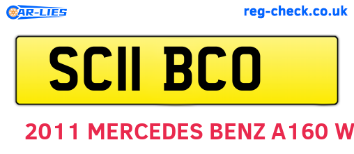 SC11BCO are the vehicle registration plates.