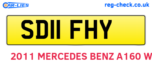 SD11FHY are the vehicle registration plates.