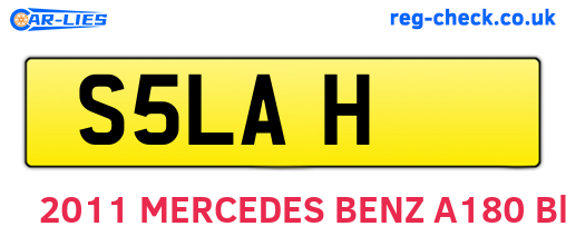 S5LAH are the vehicle registration plates.