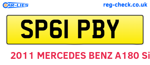 SP61PBY are the vehicle registration plates.