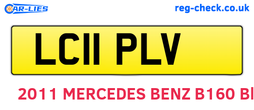 LC11PLV are the vehicle registration plates.
