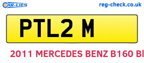 PTL2M are the vehicle registration plates.