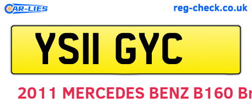 YS11GYC are the vehicle registration plates.