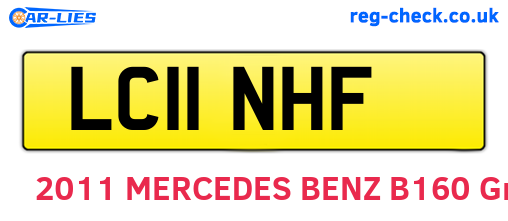 LC11NHF are the vehicle registration plates.