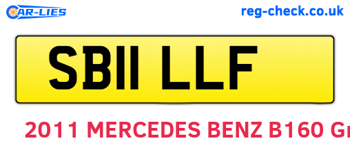 SB11LLF are the vehicle registration plates.