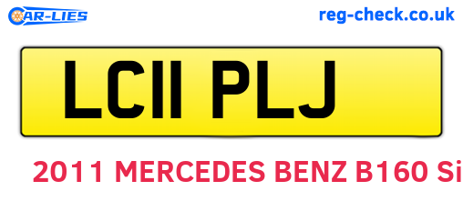 LC11PLJ are the vehicle registration plates.