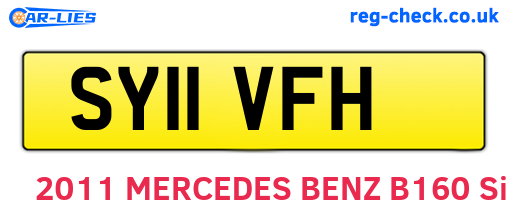 SY11VFH are the vehicle registration plates.