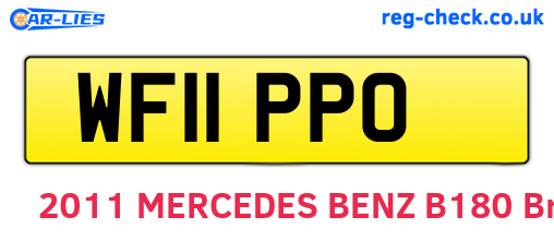 WF11PPO are the vehicle registration plates.