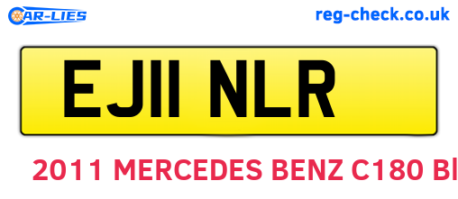 EJ11NLR are the vehicle registration plates.