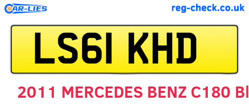 LS61KHD are the vehicle registration plates.