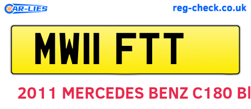 MW11FTT are the vehicle registration plates.