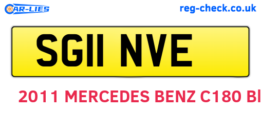 SG11NVE are the vehicle registration plates.