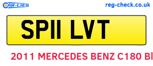 SP11LVT are the vehicle registration plates.