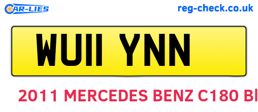 WU11YNN are the vehicle registration plates.