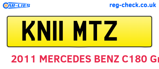 KN11MTZ are the vehicle registration plates.