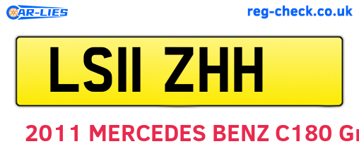 LS11ZHH are the vehicle registration plates.
