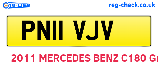 PN11VJV are the vehicle registration plates.