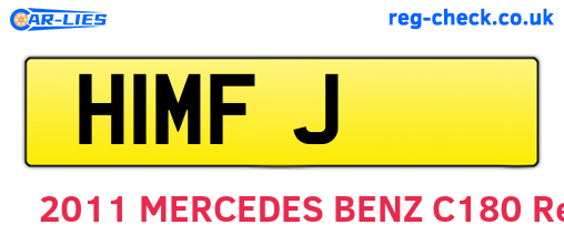 H1MFJ are the vehicle registration plates.