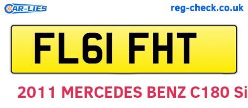 FL61FHT are the vehicle registration plates.