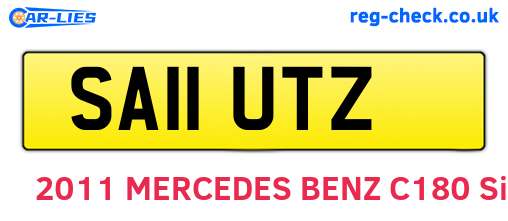 SA11UTZ are the vehicle registration plates.
