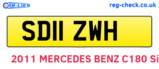SD11ZWH are the vehicle registration plates.