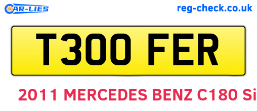 T300FER are the vehicle registration plates.