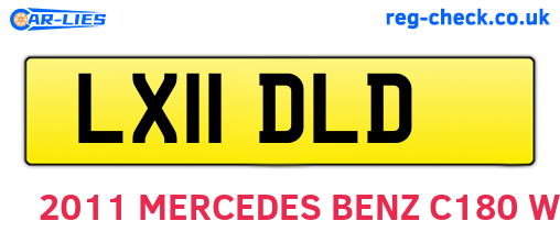 LX11DLD are the vehicle registration plates.