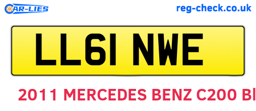 LL61NWE are the vehicle registration plates.