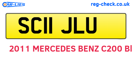 SC11JLU are the vehicle registration plates.