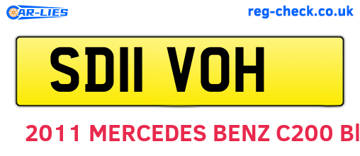 SD11VOH are the vehicle registration plates.