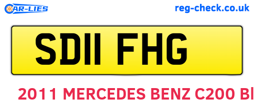 SD11FHG are the vehicle registration plates.