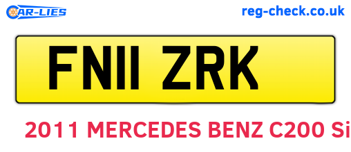 FN11ZRK are the vehicle registration plates.