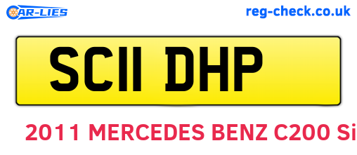 SC11DHP are the vehicle registration plates.